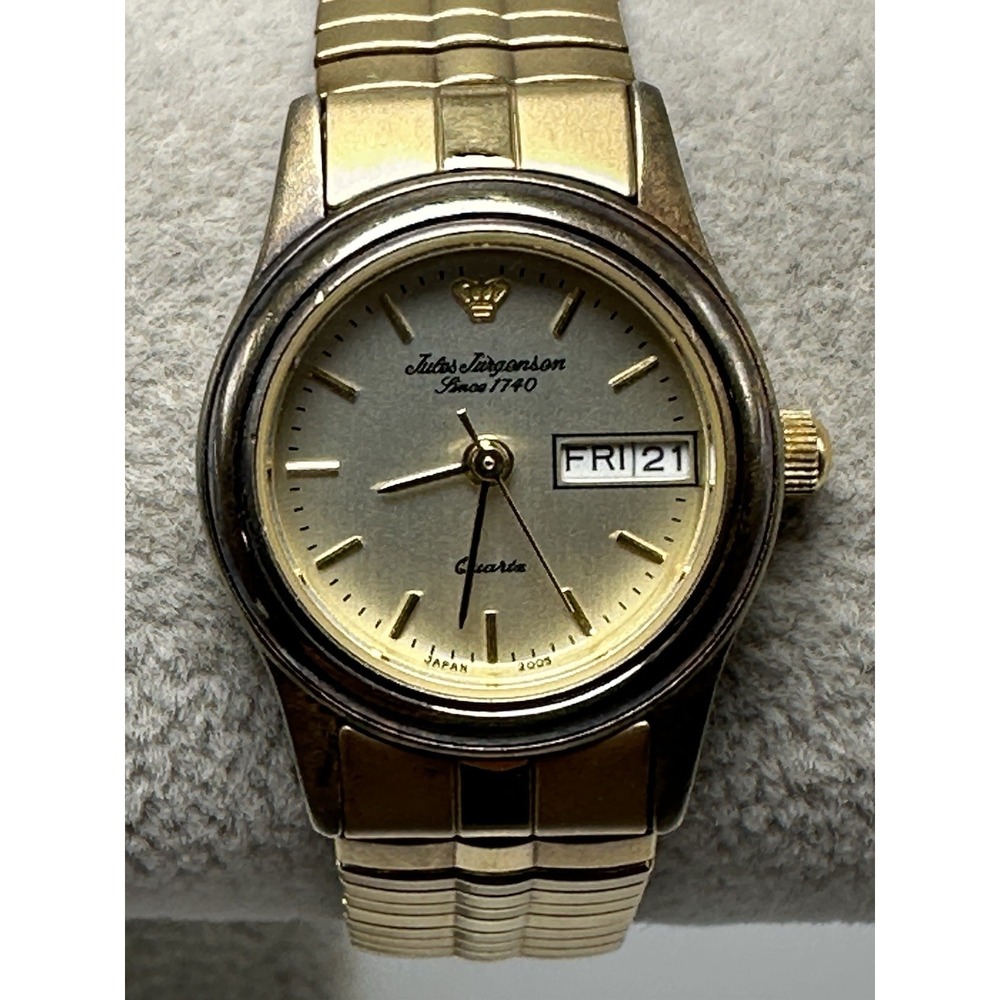 Jules Jurgensen 3248 New Battery Ladies Watch 23MM 6.25‎ Stretch Band